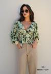 BLUSA ESTAMPADA FEMININA VERDE PERFECT WAY