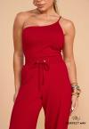 CONJUNTO FEMININO BLUSA + CALÇA PANTALONA  VERMELHO PERFECT WAY