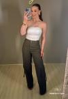 CROPPED FEMININO S/ALÇA OFF WHITE PERFECT WAY