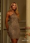VESTIDO CURTO DE TRICOT COM BORD MANUAL FEMININO FENDI PERFECT WAY