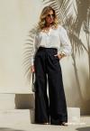 CALÇA WIDE LEG FEMININA PRETO PERFECT WAY