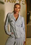 BLAZER C/ RECORTE A FIO E GALÃO , BORD IND FEMININO AZUL PERFECT WAY