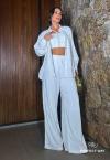 CALÇA PANTALONA FEMININA OFF WHITE PERFECT WAY
