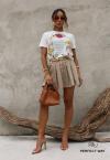 T-SHIRT FEMININA ESTAMPADA PEROLA PERFECT WAY