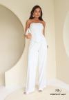 CALÇA CORTE RETO FEMININA OFF WHITE PERFECT WAY