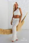 CROPPED FEMININO COM BORDADO MANUAL 569 OFF WHITE PERFECT WAY