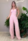 CALÇA WIDE LEG FEMININA ROSA PÓ PERFECT WAY