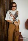 Perfect Way - T- SHIRTS  CROPPED OVER FEMININO ESTAMPA OFF WHITE