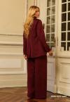 BLAZER REC C/ FENDAS COSTAS FORRADO  FEMININO burgundy PERFECT WAY