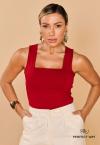 BLUSA FEMININA  VERMELHO PERFECT WAY