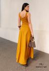 VESTIDO FEMININO  MAXI MIDI CARAMELO PERFECT WAY