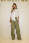 CAMISA LISA COM BOLSO OFF WHITE PERFECT WAY
