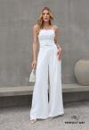 CALÇA PANTALONA FEMININA OFF WHITE PERFECT WAY
