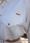 CAMISA CROPPED FEMININA OFF WHITE PERFECT WAY