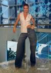 COLETE BLAZER FEMININO ASSIMÉTRICO OFF WHITE PERFECT WAY