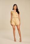 SHORTS ALFAIATARIA FEMININA DOCE DE LEITE PERFECT WAY