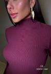 VESTIDO MIDI FEMININO burgundy PERFECT WAY
