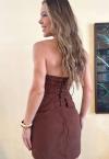 SHORTS SAIA C/ RECORTE FEMININO cacau PERFECT WAY