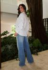 CAMISA FEMININA C/ RECORTE OFF WHITE PERFECT WAY
