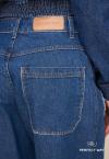 CALÇA WIDE LEG JEANS PUIDOS FEMININA azul jeans PERFECT WAY