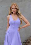 VESTIDO MAXI MIDI FEMININO lilas PERFECT WAY