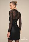 VESTIDO COURO SINTETICO (PU) FEMININO PRETO PERFECT WAY
