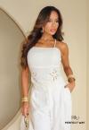 CROPPED FEMININO BORDADO OFF WHITE PERFECT WAY