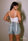 CROPPED  FEMININO OFF WHITE PERFECT WAY