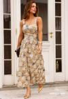 VESTIDO MIDI FEMININO amarelo vintage PERFECT WAY