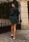 VESTIDO DET ZIPER FRENTE  C/ CAPUZ FEMININO VERDE PERFECT WAY