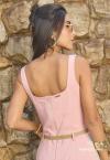 VESTIDO CURTO FEMININO ROSA QUARTZO PERFECT WAY