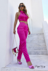 CONJUNTO DE CROPPED + CALÇA JOGGER PINK PERFECT WAY