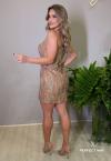 VESTIDO CURTO FEMININO capuccino PERFECT WAY