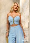 CROPPED FEMININO azul PERFECT WAY