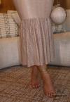 VESTIDO FEMININO DE RENDA MIDI nude PERFECT WAY