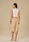 CAMISA CROPPED SEM  MANGA OFF WHITE PERFECT WAY