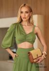 CROPPED FEMININO verde folha PERFECT WAY
