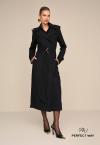 TRENCH COAT SARJA C/ CINTO FIVELA METAL  FEMININO PRETO PERFECT WAY
