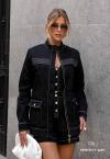 Perfect Way - JAQUETA FEMININA ALONGADA PRETO
