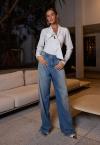 BODY FEMININO C/ GOLA DE LAÇO OFF WHITE PERFECT WAY