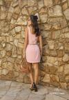 VESTIDO CURTO FEMININO ROSA QUARTZO PERFECT WAY