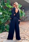 CALÇA PANTALONA ALFAIATARIA PRETO PERFECT WAY