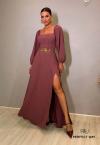 VESTIDO LONGO FEMININO rosa ENVELHECIDO PERFECT WAY