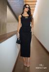 SAIA MAXI MIDI FEMININA PRETO PERFECT WAY