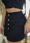 CONJUNTO CROPPED+ SHORTS SAIA PRETO PERFECT WAY