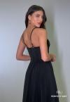VESTIDO FEMININO LONGO PRETO PERFECT WAY