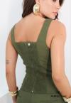 BLUSA FEMININA VERDE FOLHA PERFECT WAY