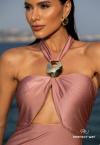 VESTIDO MIDI FEMININO coral PERFECT WAY