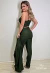 CALÇA FEMININA CORTE RETO VERDE PERFECT WAY