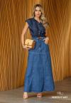 SAIA MAXI MIDI JEANS AZUL JEANS PERFECT WAY